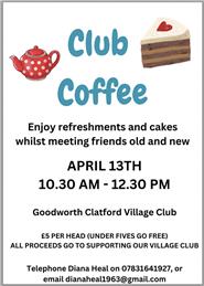 Club Coffee in April