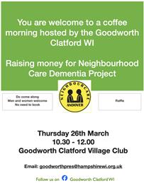 An invitation to a Coffee Morning 