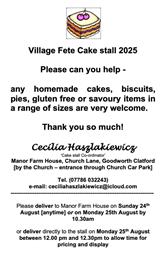 Village Fete Cake Stall